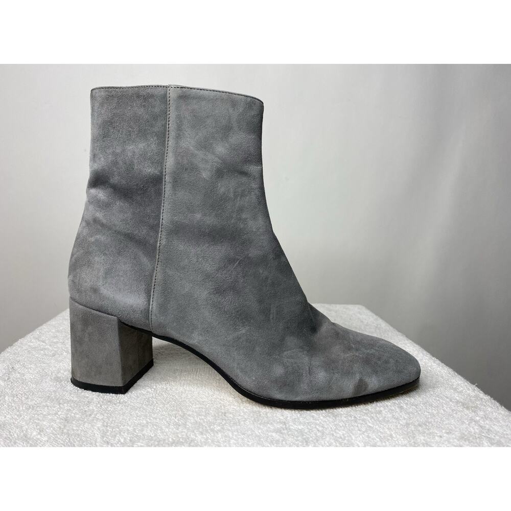 M. Gemi Corsa Boots Gray Suede Leather Women's 40.5 US 9.5 Bootie Ankle Modern - Picture 5 of 12